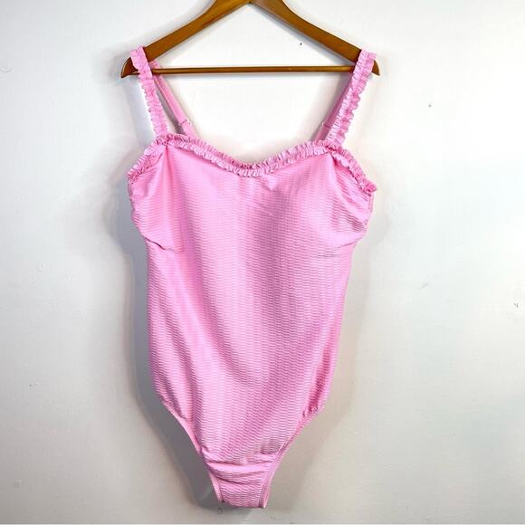 Stoney Clover x Target Sweetheart Textured Ruffle One Piece Swimsuit 20W 20 new - Picture 1 of 16